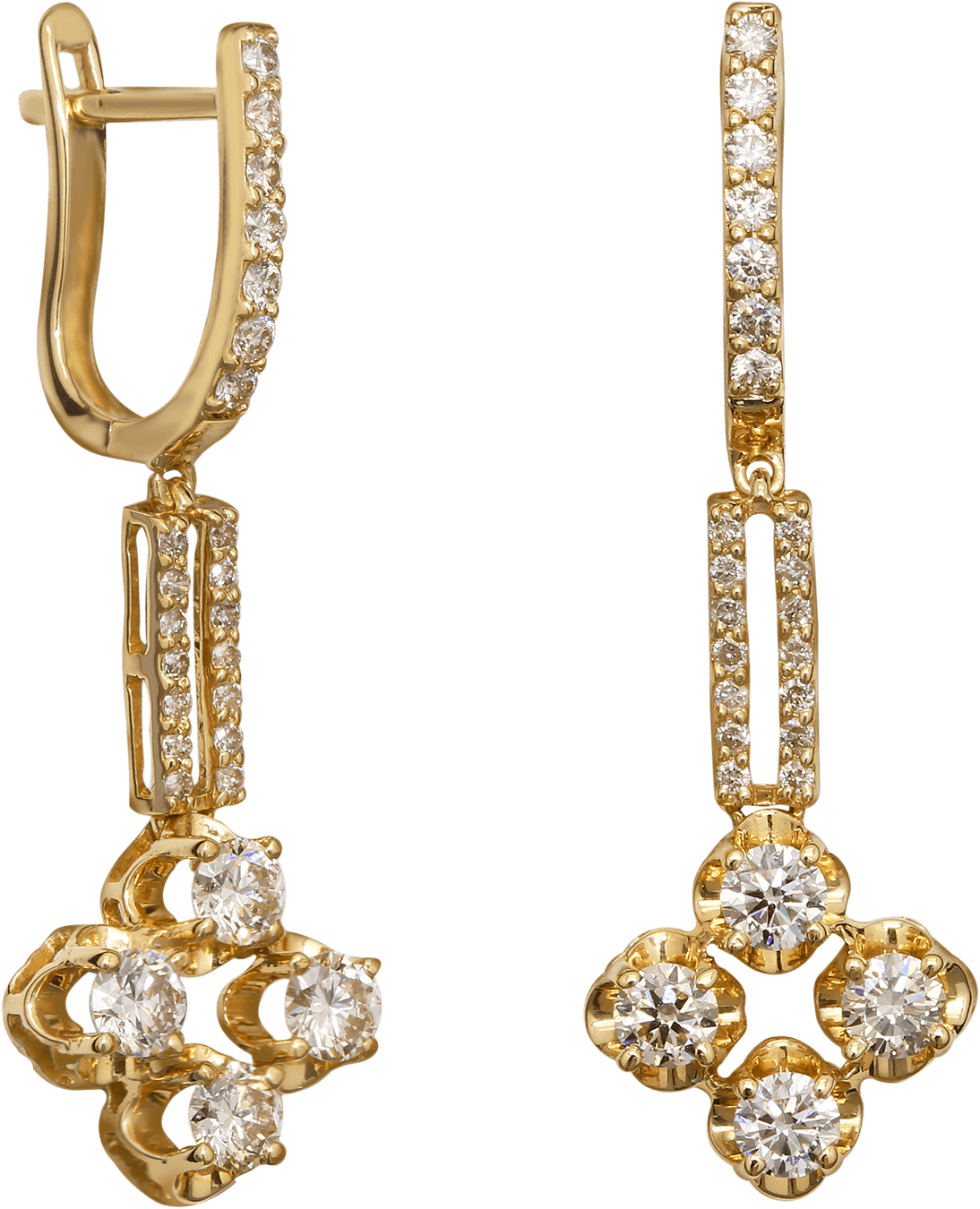 Серьги с бриллиантами